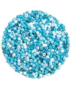 Kralenmix - Rocailles (3 mm) Mix Color Light Sky Blue (50 gram)