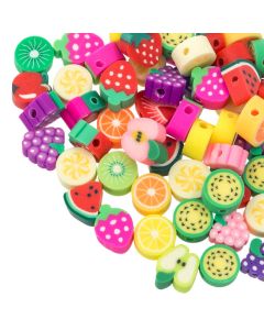 Kralenmix - Polymeer Kralen Fruit (7 - 9.5 x 9 - 12.5 mm) Multi Color (50 stuks)