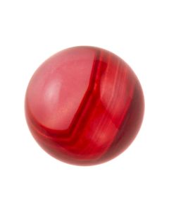 Gestreepte Rode Agaat Cabochon (8 mm) 3 Stuks