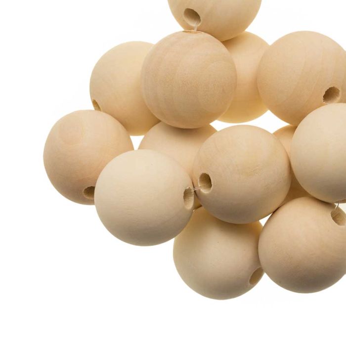 blanke houten kralen