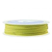 Twisted Nylon Koord (1 mm) Bright Olive (15 Meter)