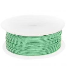 Waxkoord Katoen (ca. 0.8 mm) Bright Mint Green (100 Meter)