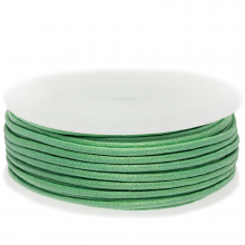 Waxkoord Katoen (ca. 2 mm) Bright Mint Green (25 Meter)
