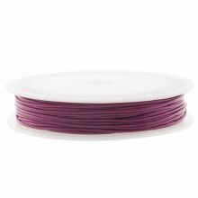 Waxkoord Polyester (1 mm) Mulberry Purple (15 Meter)