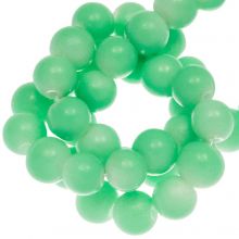 Glaskralen (6 mm) Bright Mint Green (35 Stuks)