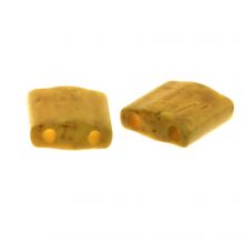 Miyuki Tila (5 x 5 mm) Matted Opaque Mustard (50 Stuks)