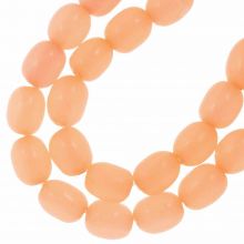 Resin Kralen (10 x 8 mm) Peach Coral (18 stuks)