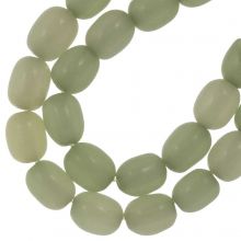 Resin kralen (10 x 8 mm) Olive (18 stuks)
