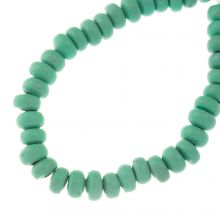 Keramiek Kralen (8 - 9 x 4 - 5 mm) Neptune Green (37 Stuks)