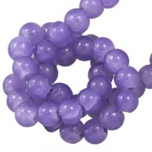 Crackle Glaskralen (4 mm) Violet (220 Stuks)