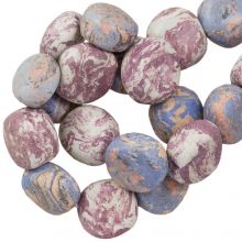 Keramiek kralen (16 x 8 mm) Lavender (13 Stuks)