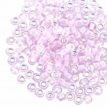 DQ Rocailles (4 mm) Pink AB (25 gram)