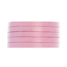DQ Leer Plat (5 x 1.9 mm) Pink (1 Meter)