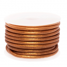 DQ Leer Metallic (2 mm) Copper (5 Meter)