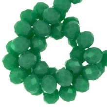 Facetkralen Rondell (2 x 3 mm) Light Emerald (130 Stuks)