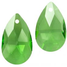Glashanger Druppel (22 x 13 x 7 mm) Light Green (2 Stuks)