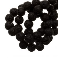 Zwarte Lava Kralen (4 mm) 85 Stuks