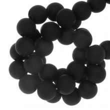 Acryl Kralen Mat (6 mm) Black (100 stuks)