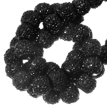 Acryl Kralen Rhinestone (4 mm) Black (45 Stuks)