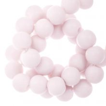 Acryl Kralen Mat (8 mm) Pastel Pink (100 stuks)