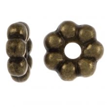 Tibetaanse Spacer Kralen (6 x 2 mm) Brons (40 Stuks)