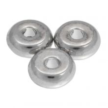 Metalen Kralen (6 x 2.5 mm) Antiek Zilver (40 Stuks)