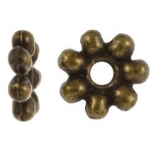 Tibetaanse Spacer Kralen (8 x 2 mm) Brons (40 Stuks)