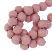 Houten Kralen Vintage Look (8 mm) Dark Misty Rose (104 stuks)