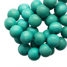 Houten Kralen Intense Look (12 mm) Turquoise (70 stuks)