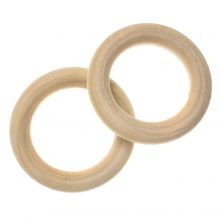 Houten Ringen (45 x 8 mm, gat 30 mm) 10 stuks