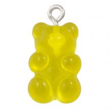 Gummy Bear Resin Hanger (21 x 11 mm) Yellow (3 Stuks)