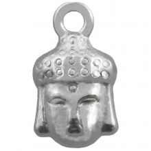 Bedel Buddha (14 x 8 mm) Antiek Zilver (25 Stuks)