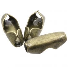Bolletjesketting Sluiting (past op 2.4 mm ketting) Brons (100 Stuks)