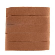 DQ Leer Plat (10 x 2 mm) Natural Dye Sierra Brown (1 Meter)