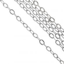 Stainless Steel Schakelketting (3.5 x 2.5 x 0.4 mm) Antiek Zilver (10 Meter)