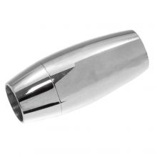 Stainless Steel Magneetsluiting (Binnenmaat 8 mm) Antiek Zilver (1 Stuk)