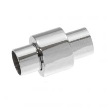 Stainless Steel Magneetsluiting (Binnenmaat 6 mm) Antiek Zilver (1 Stuk)
