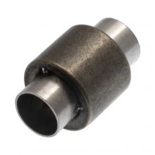 Stainless Steel Magneetsluiting (Binnenmaat 6 mm) Antiek Brons (1 Stuk) 