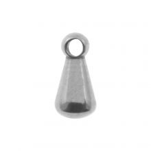 Stainless Steel Bedel Druppel (6 x 3 mm) Antiek Zilver (25 Stuks)