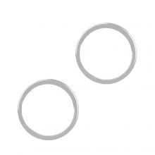 Stainless Steel Gesloten Ringen (buitenmaat 12 mm binnenmaat 10 mm) Antiek Zilver (10 stuks)