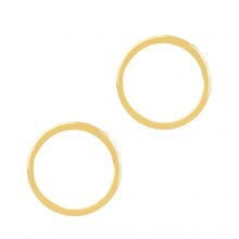 Stainless Steel Gesloten Ringen (buitenmaat 12 mm binnenmaat 10 mm) Goud (5 stuks)