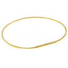 DIY Armband - Metaaldraad met Bajonetsluiting (19 cm) Gold (1 stuk)