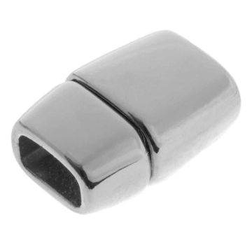 Magneetsluiting (binnenmaat 6 x 3 mm) Antiek Zilver (1 Stuk)