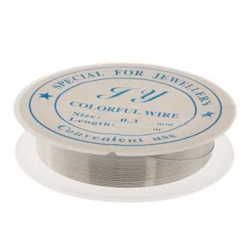 Ijzerdraad (0.3 mm) Silver (20 meter)