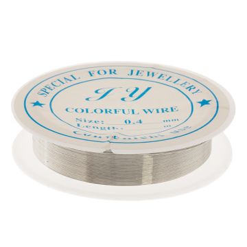Ijzerdraad (0.4 mm) Silver (12 meter)