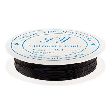Ijzerdraad (0.4 mm) Black (12 meter)