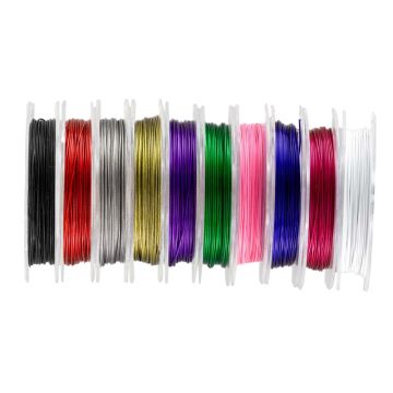 Metaaldraad (0.38 mm) Mix Color (10 rollen van 10 meter)