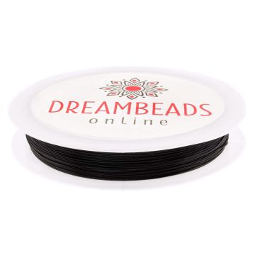 Metaaldraad (0.7 mm) Black (25 meter)