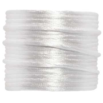 Satijnkoord (2 mm) White (10 Meter)