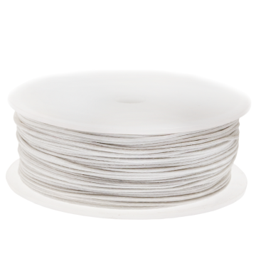 Waxkoord Katoen (ca. 2 mm) White (25 Meter)